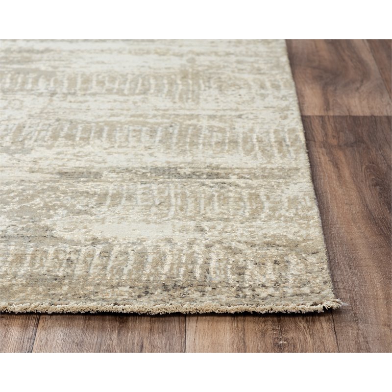 Alora Decor Aurora 5' x 8' Abstract Brown/Beige/Brown/Beige Hybrid Area Rug