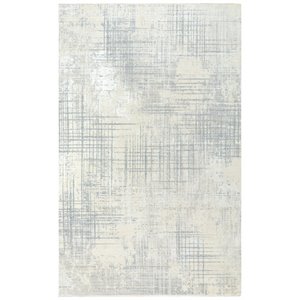 Alora Decor Aurora 9' x 12' Abstract Beige/Gray/Beige/Gray Hybrid Area Rug