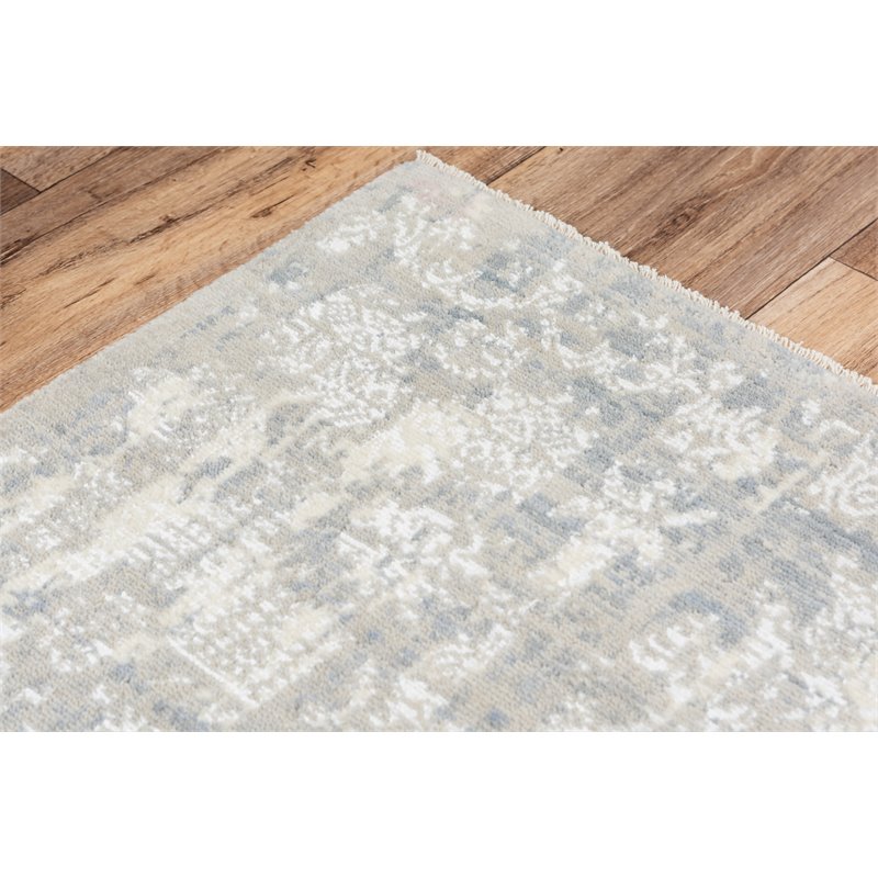 Alora Decor Aurora 10' x 13' Classic/Updated Gray/White Hybrid Area Rug