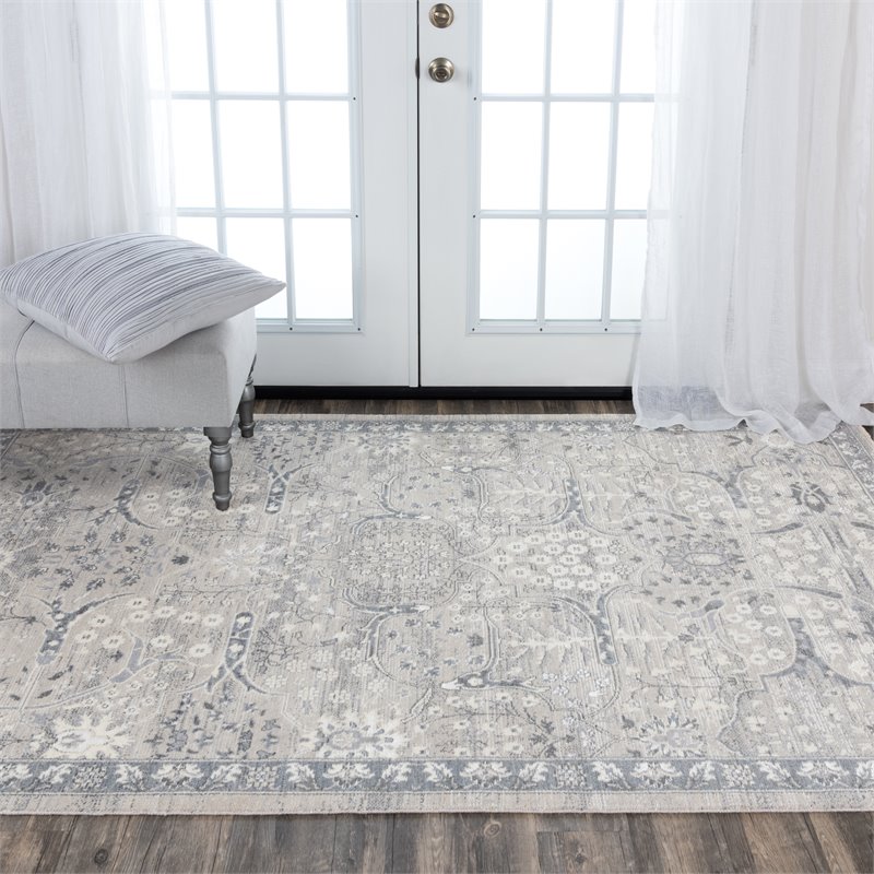 Alora Decor Aurora 9' x 12' Classic/Updated Gray/Beige Hybrid Area Rug