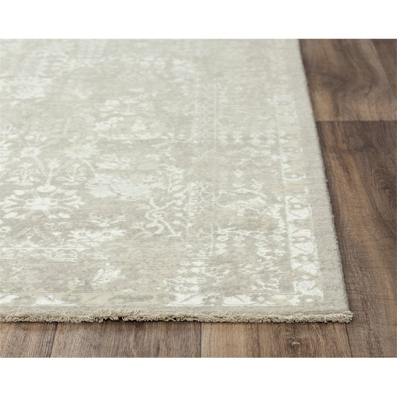 Alora Decor Aurora 9' x 12' Classic/Updated Gray/Beige Hybrid Area Rug