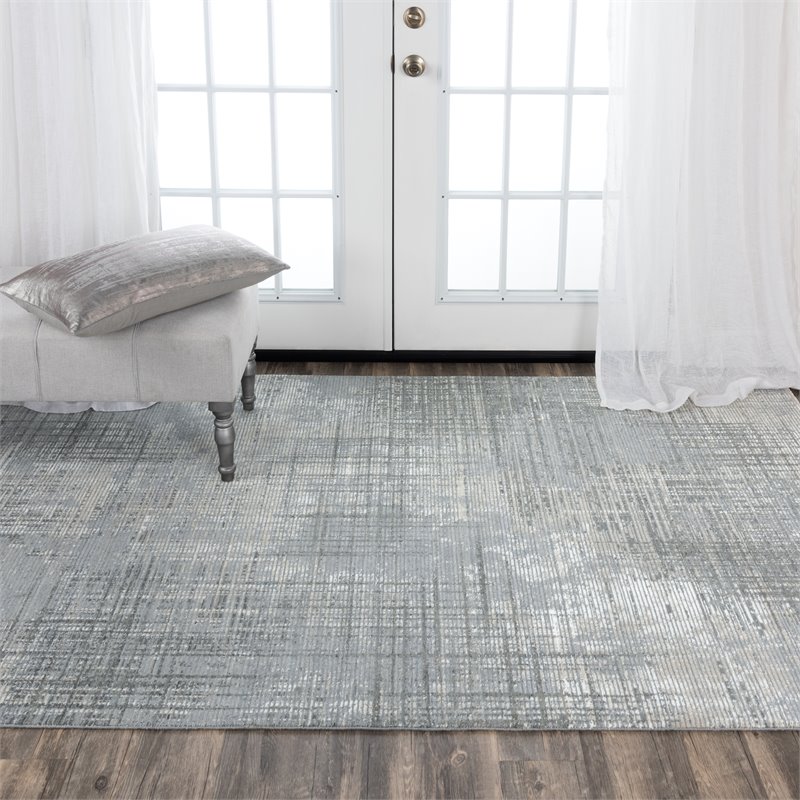 Alora Decor Aurora 10' x 13' Abstract Gray/Beige Hybrid Area Rug