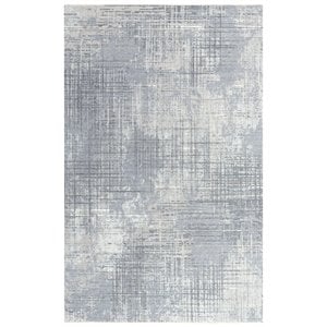 Alora Decor Aurora 10' x 13' Abstract Gray/Beige Hybrid Area Rug