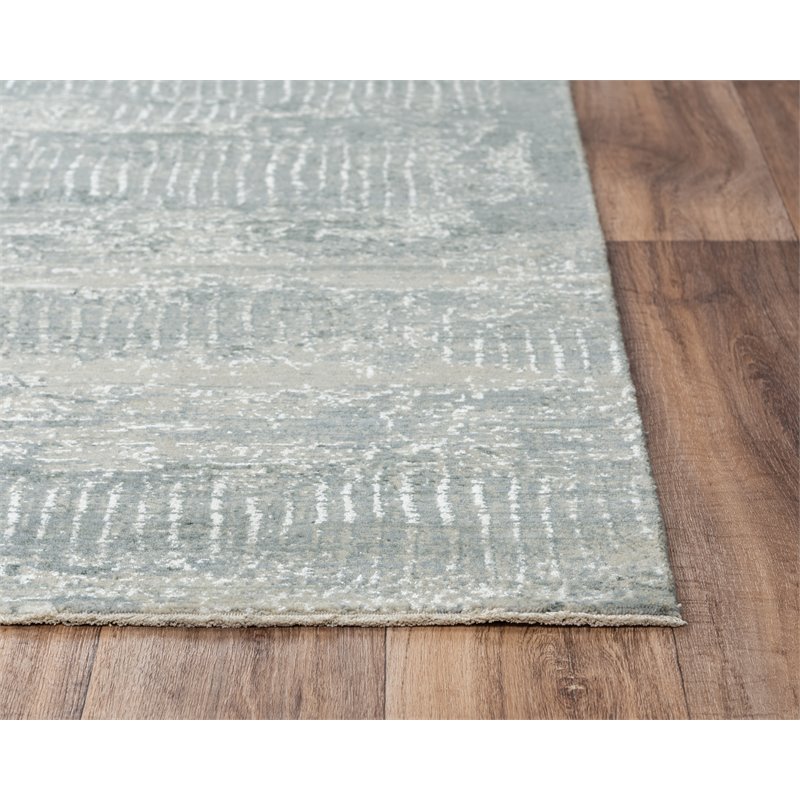 Alora Decor Aurora 9' x 12' Abstract Gray/Gray Hybrid Area Rug