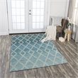Alora Decor Ascension 8' x11' Ombre/Lattice Teal/Gray/Rust/Blue Area Rug