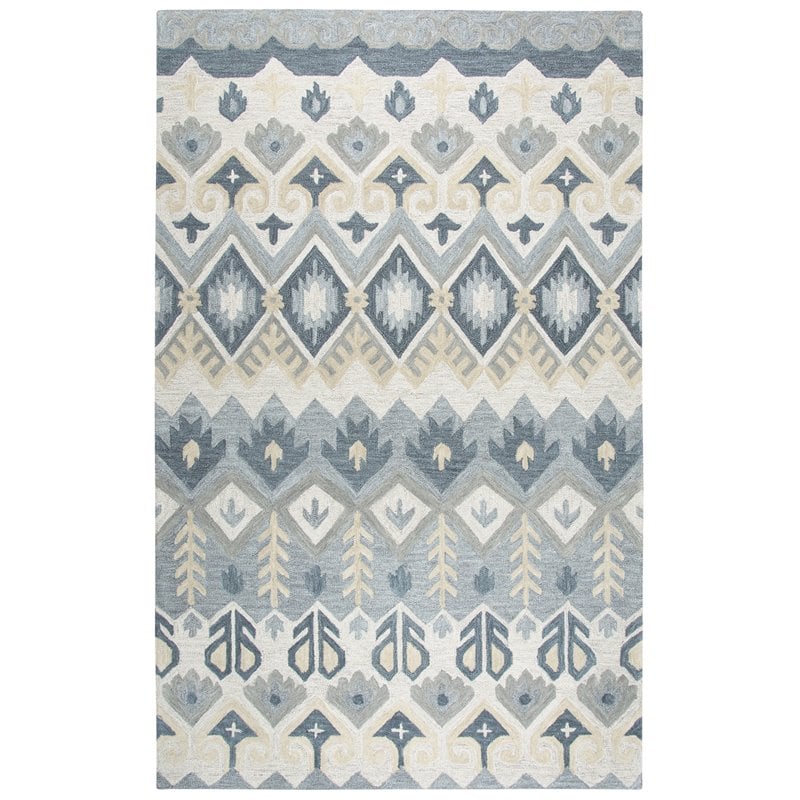 Alora Decor Cascade 8' x 10' Natural/Tan/Gray/Dk Gray Hand-Tufted Area Rug