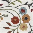 Alora Decor Charming 8' Round Floral Ivory/Gray/Rust/Blue Hand-Tufted Area Rug
