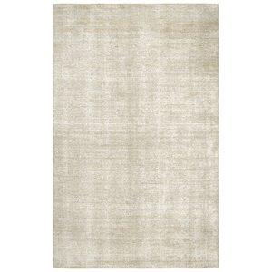Alora Decor Demure 8' x 10' Solid Beige/Beige Hand-Loomed Area Rug
