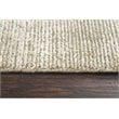 Alora Decor Demure 9' x 12' Solid Beige/Beige Hand-Loomed Area Rug