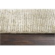 Alora Decor Demure 5' x 8' Solid Beige/Beige Hand-Loomed Area Rug