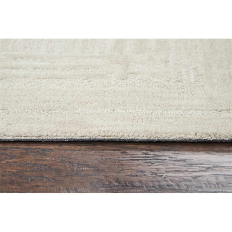 Alora Decor Emerson 8' x 10' Squares Beige/Gray/Rust/Blue Hand-Tufted Area Rug