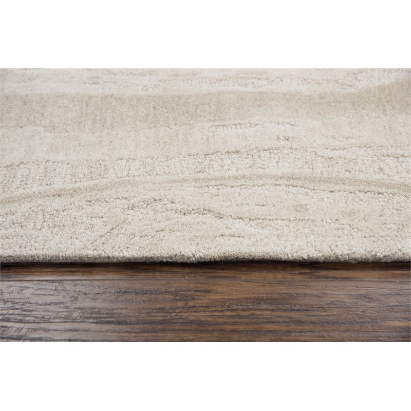 Alora Decor Emerson 5' x 8' Abstract Beige/Gray/Rust/Blue Hand-Tufted Area Rug