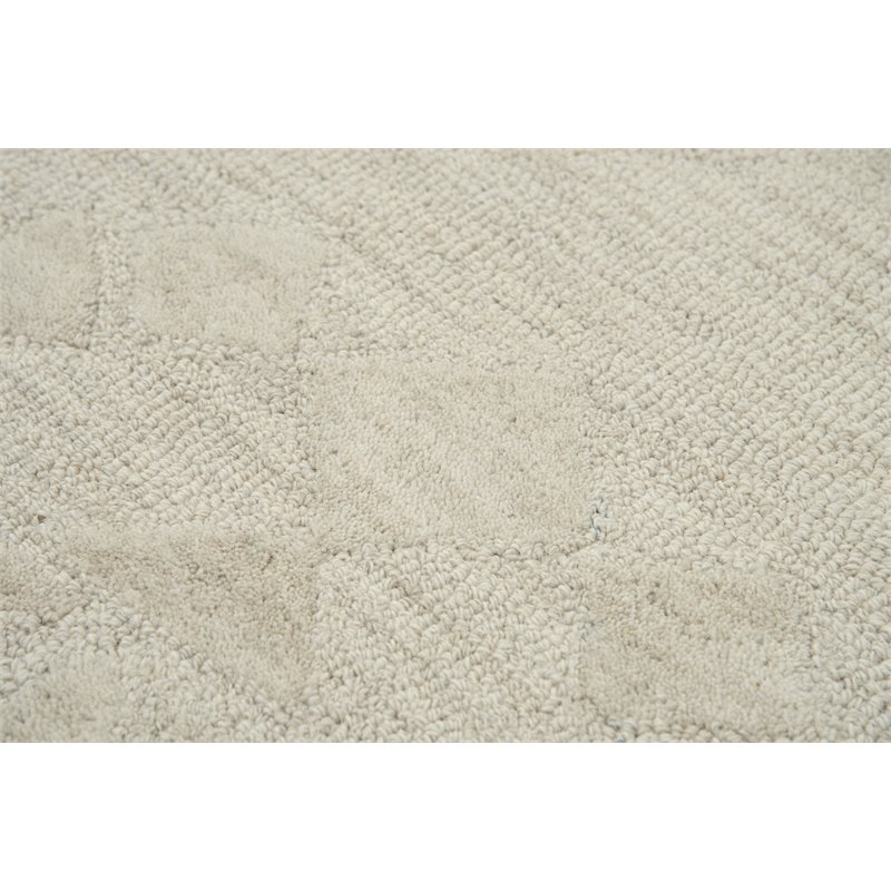 Alora Decor Emerson 5' x 8' Diamond Beige/Gray/Rust/Blue Hand-Tufted Area Rug