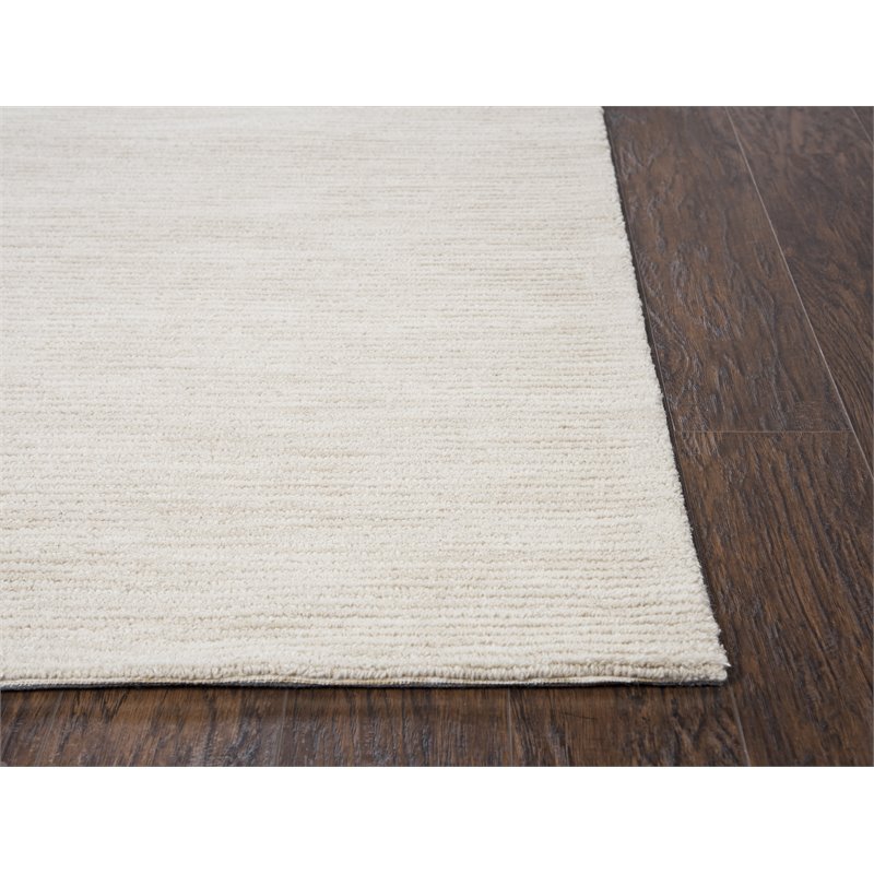 Alora Decor Emerson 5' x 8' Solid Beige/Gray/Rust/Blue Hand-Tufted Area Rug