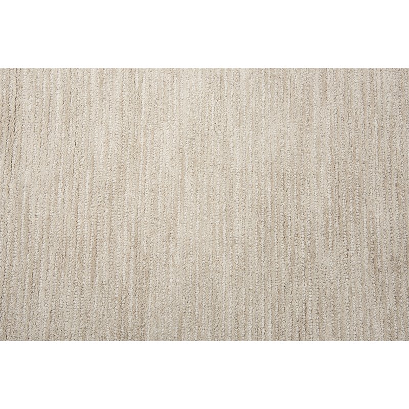 Alora Decor Emerson 5' x 8' Solid Beige/Gray/Rust/Blue Hand-Tufted Area Rug