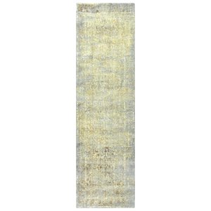 Alora Decor Essential 2'6&quot x 10' Classic/Modeled Beige/Ivory Hybrid Area Rug