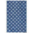 Alora Decor Holland 8' x 10' Geometric Blue/Ivory Hand-Tufted Area Rug