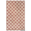 Alora Decor Holland 3' x 5' Geometric Blue/Ivory Hand-Tufted Area Rug
