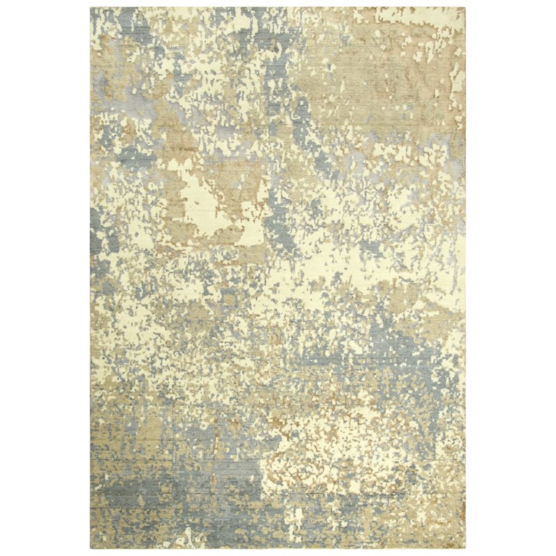 Alora Decor Essential 10' x 13' Abstract Beige/Ivory Hybrid Area Rug