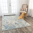 Alora Decor Infinity 5' x 8' Classical Blue/Beige/Ivory Hybrid Area Rug