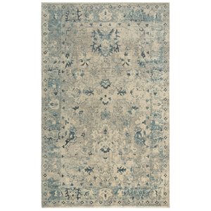 Alora Decor Intrepid 8' x 10' Classical Beige/Blue/Ivory Hybrid Area Rug