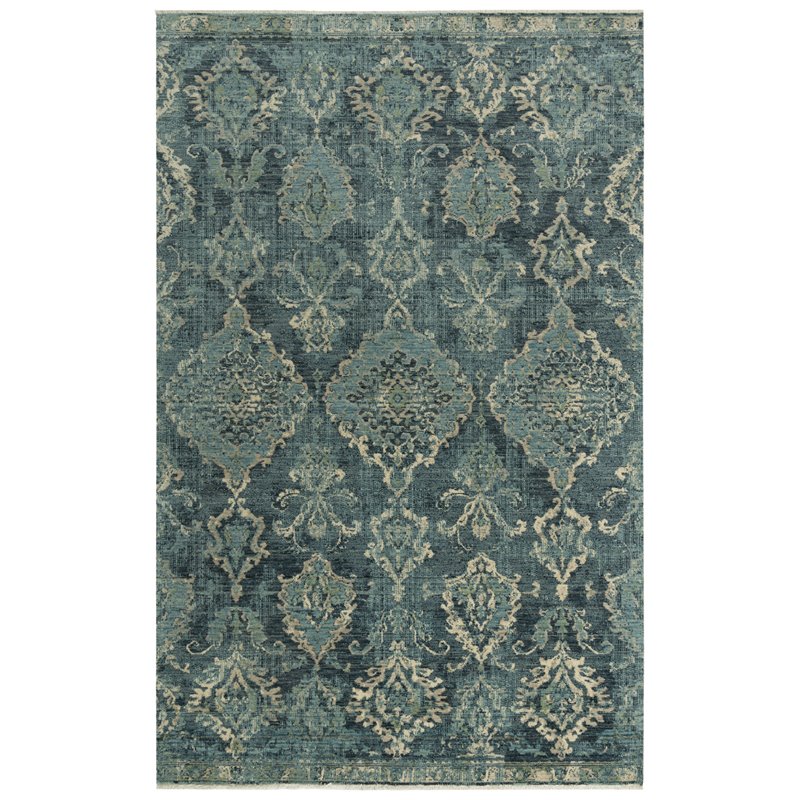 Alora Decor Intrepid 8' x 10' Classical Blue/Beige/Ivory Hybrid Area Rug