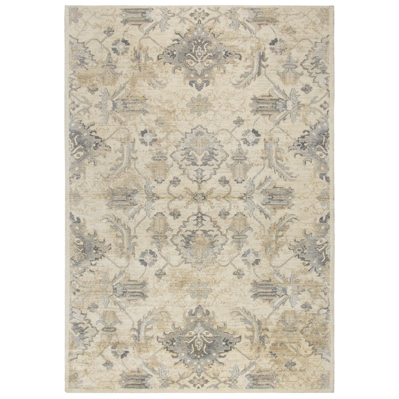 Alora Decor Euphoria 9' x 12' Lt. Beige/Gray/Rust/Blue Hybrid Area Rug