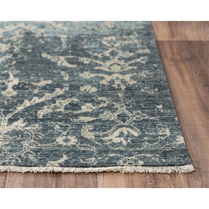Alora Decor Intrepid 8' x 10' Classical Blue/Gray/Ivory Hybrid Area Rug