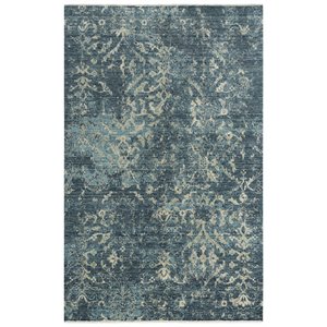 Alora Decor Intrepid 8' x 10' Classical Blue/Gray/Ivory Hybrid Area Rug