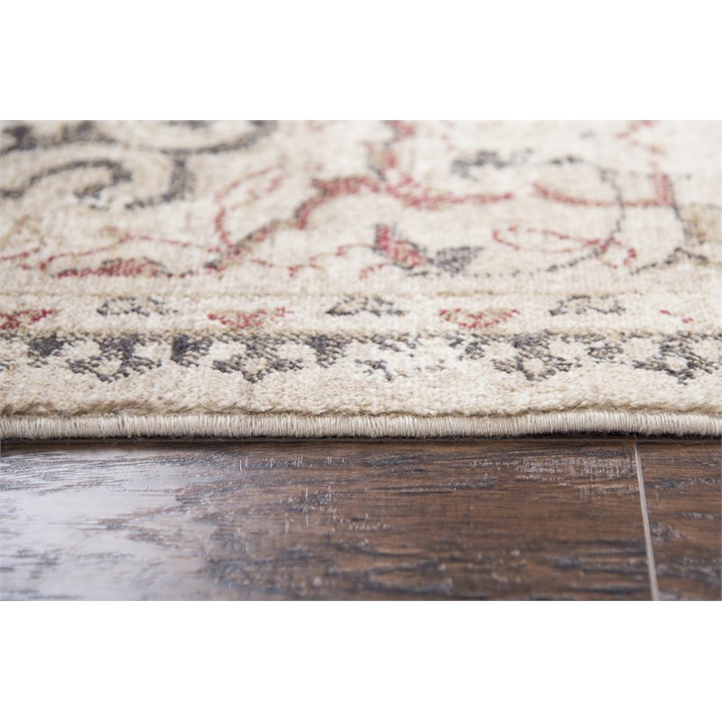 Alora Decor Euphoria 9' x 12' Distress Beige/Gray/Rust/Blue Hybrid Area Rug