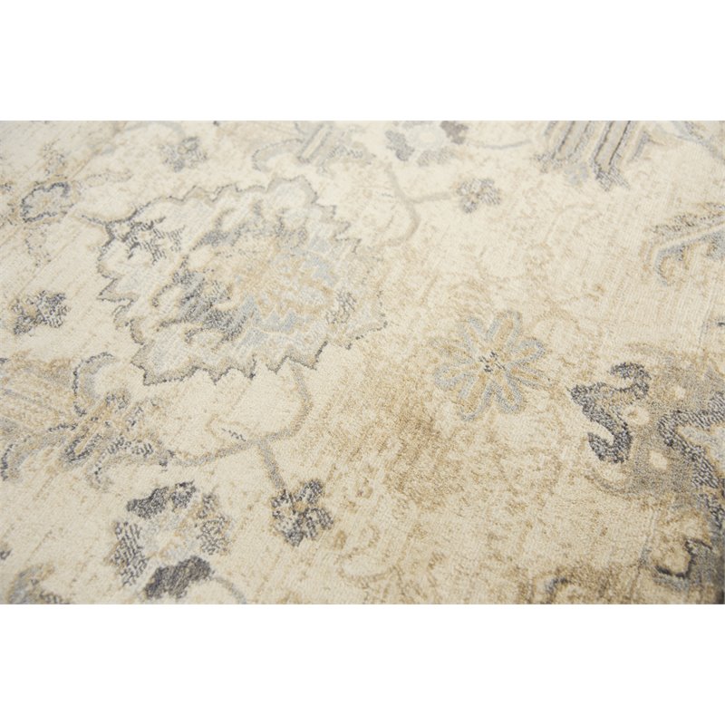 Alora Decor Euphoria 5' x 8' Lt. Beige/Gray/Rust/Blue Hybrid Area Rug