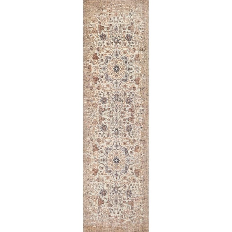 Alora Decor Euphoria 5' x 8' Distress Beige/Gray/Rust/Blue Hybrid Area Rug