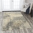 Alora Decor Euphoria 8' x 10' Floral Distress Beige/Gray/Rust/Blue Hybrid Rug