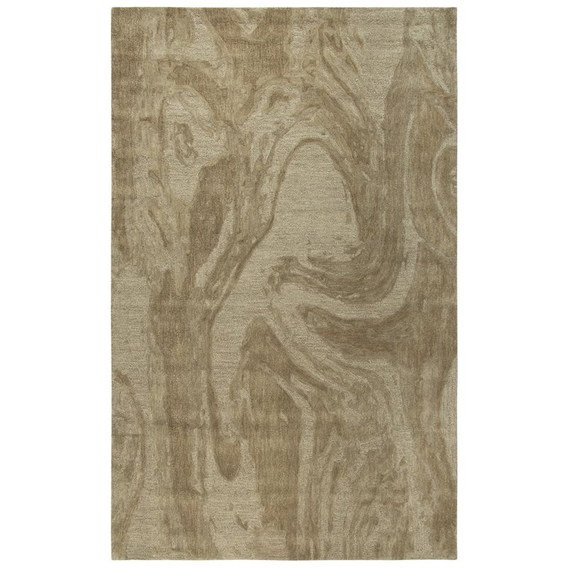 Alora Decor Emerson 5' x 8' Abstract Brown/Gray/Rust/Blue Hand-Tufted Area Rug