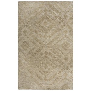 Alora Decor Emerson 8' x 10' Diamond Brown/Gray/Rust/Blue Hand-Tufted Area Rug