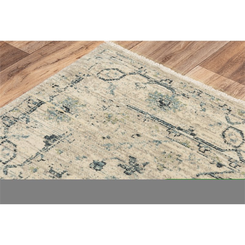 Alora Decor Intrepid 10' x 13' Classical Beige/Green/Ivory/Blue Hybrid Area Rug