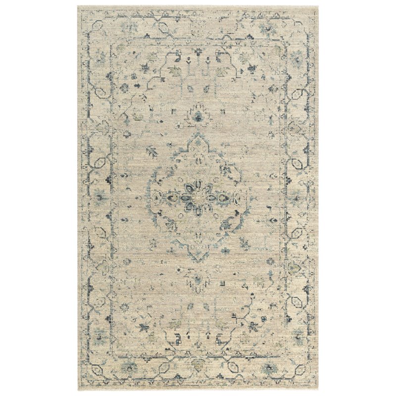 Alora Decor Intrepid 10' x 13' Classical Beige/Green/Ivory/Blue Hybrid Area Rug