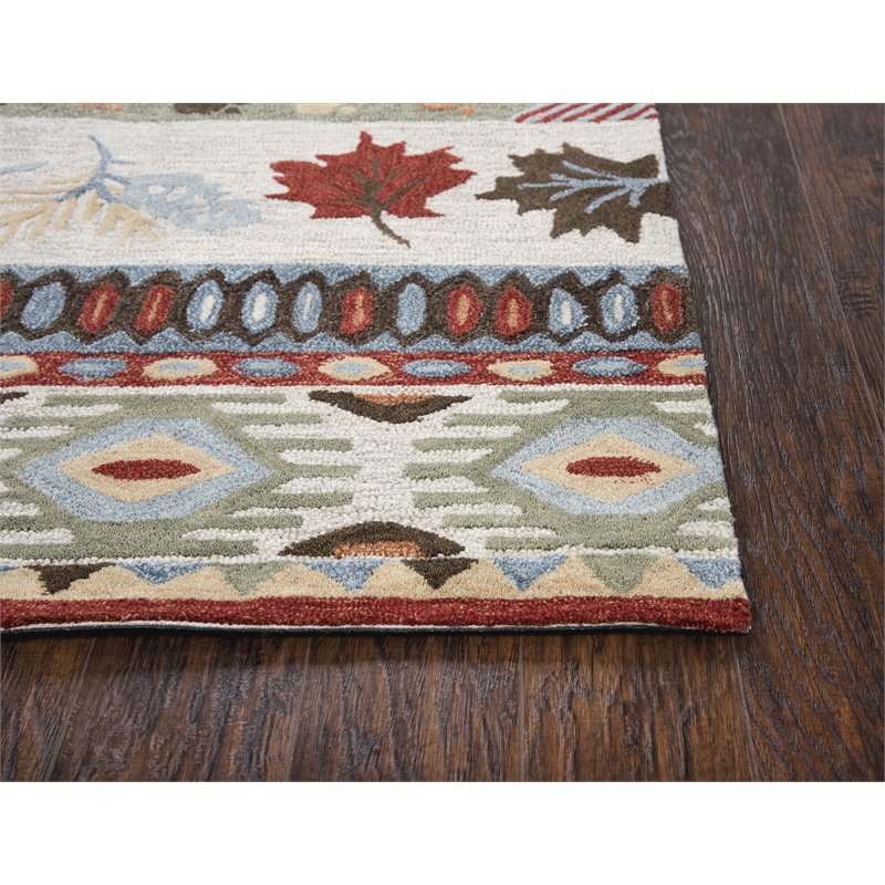 Alora Decor Itasca 8' x 10' Patchwork Beige/Blue/Beige/Brown Area Rug