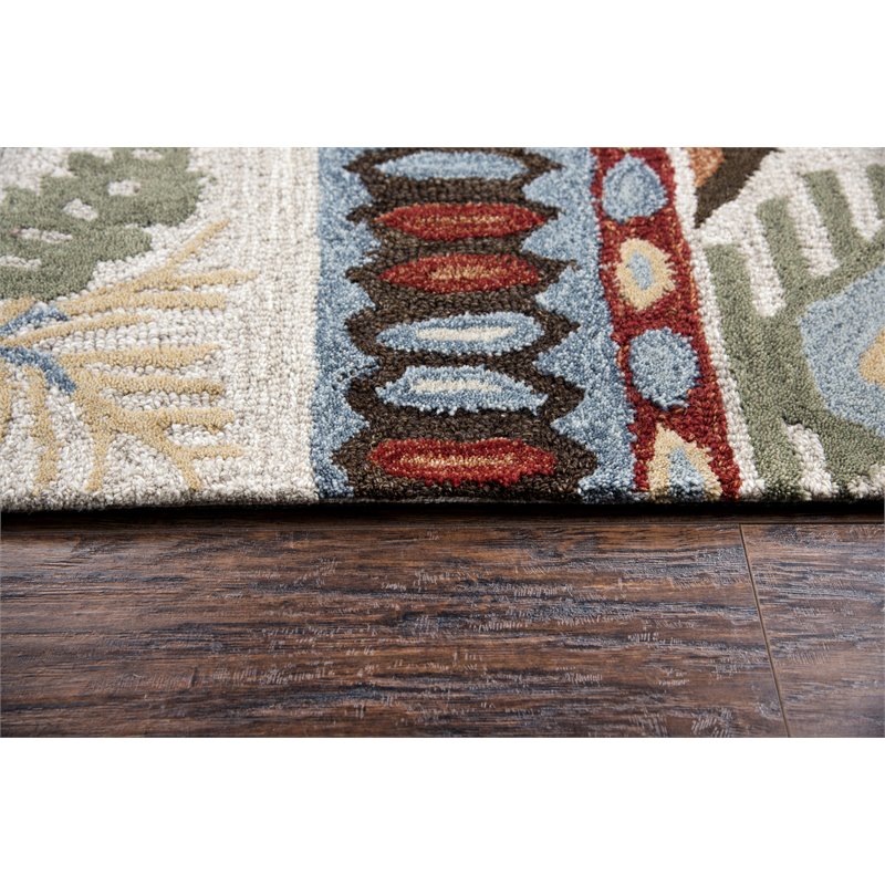 Alora Decor Itasca 8' x 10' Patchwork Beige/Blue/Beige/Brown Area Rug