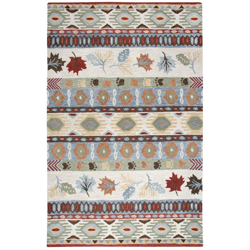 Alora Decor Itasca 8' x 10' Patchwork Beige/Blue/Beige/Brown Area Rug