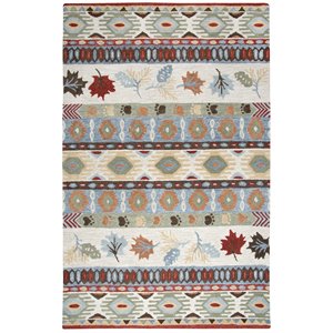 Alora Decor Itasca 8' x 10' Patchwork Beige/Blue/Beige/Brown Area Rug