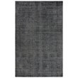 Alora Decor Demure 9' x 12' Solid Black/Charcoal Hand-Loomed Area Rug