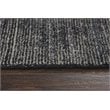 Alora Decor Demure 5' x 8' Solid Black/Charcoal Hand-Loomed Area Rug