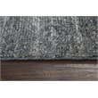 Alora Decor Demure 9' x 12' Solid Denim /Blue Hand-Loomed Area Rug