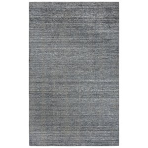 Alora Decor Demure 5' x 8' Solid Denim /Blue Hand-Loomed Area Rug