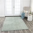 Alora Decor Demure 9' x 12' Solid Aqua/Aqua Hand-Loomed Area Rug