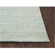 Alora Decor Demure 9' x 12' Solid Aqua/Aqua Hand-Loomed Area Rug