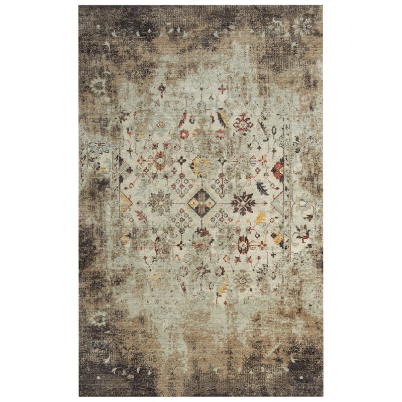 Alora Decor Infinity 9' x 12' Classical Beige/Brown/Apricot/Ivory Hybrid Rug