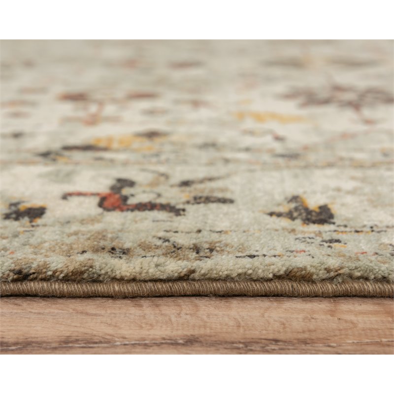 Alora Decor Infinity 5' x 8' Classical Beige/Brown/Apricot/Ivory Hybrid Area Rug