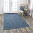 Alora Decor Emerson 8' x 10' Damask Blue/Gray/Rust/Blue Hand-Tufted Area Rug